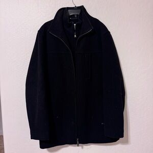 Calvin Klein Men's Black Zip-Up Sweater